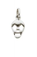 KA - Skull Charm, Sterling Silver